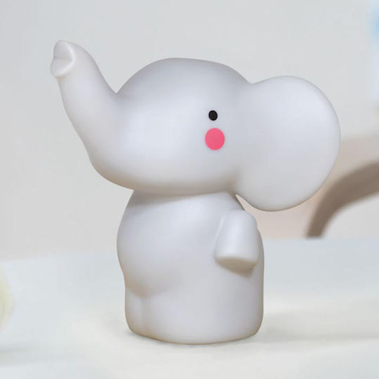 Kiokids Led Kids Decorative Lamp Elephant with Color Changes White 15.5x9.5x13.5εκ.