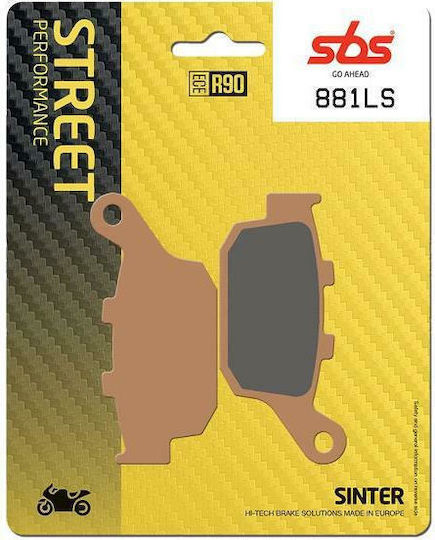SBS Τακάκια Μοτοσυκλέτας Πίσω Honda CBR 650 14'-16' / Kawasaki KLE 650 15'-16' / Suzuki SFV 650 09'-12' για Kawasaki KLE 650
