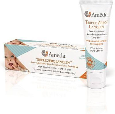 Ameda Triple Zero Lanolin Cremă pentru Sfârcuri 35ml 1buc