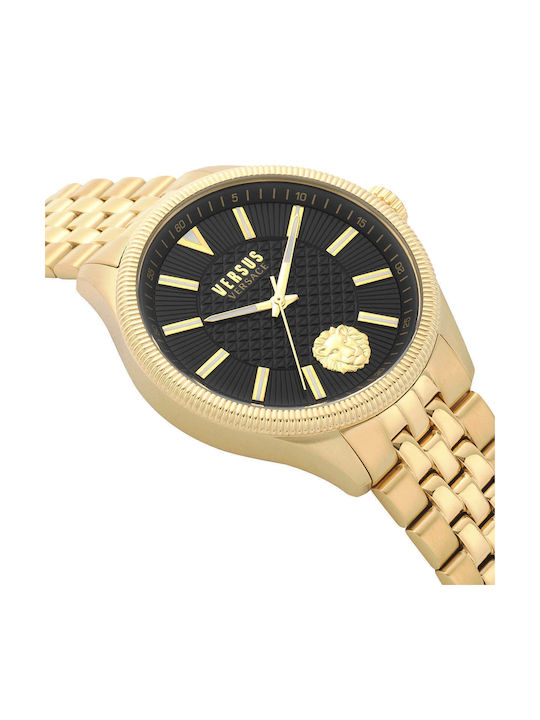 Versus by Versace Men's Watch 45mm Battery with Gold Stainless Steel Strap
