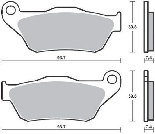 SBS Motorcycle Brake Pads Front Yamaha YP 125R ie X-Max 06-09 YP 250 X-Max 05-09 for Yamaha X-MAX