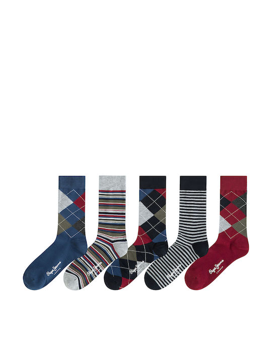 Pepe Jeans Wallman Чорапи с Дизайн Многоцветен 5Пакет