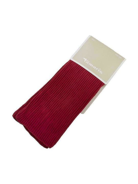 Tamaris Women's Solid Color Socks Burgundy