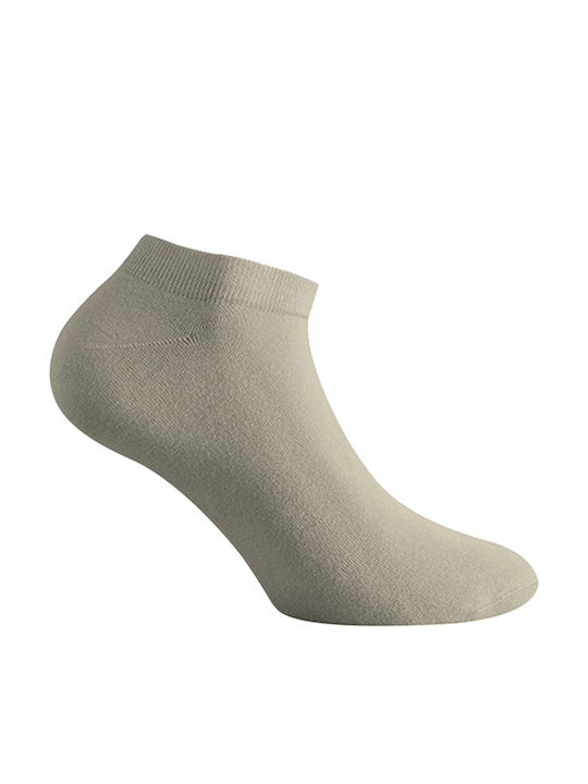 Walk Men's Solid Color Socks Beige