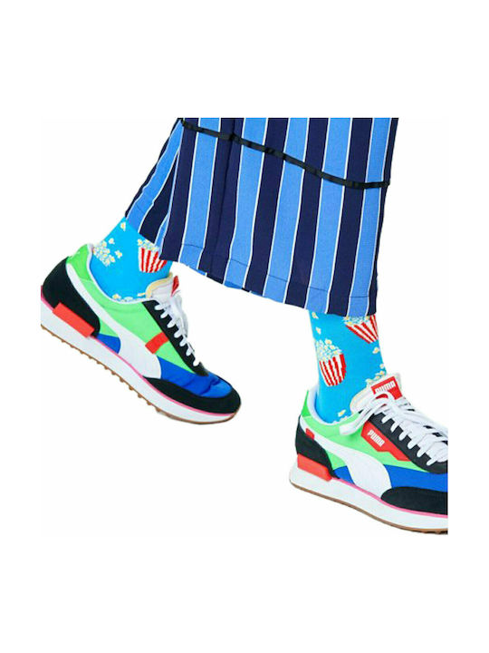 Happy Socks Popcorn Patterned Socks Light Blue