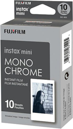Fujifilm B&W/Monochrome Instax Mini Instant Film (10 Exposures) Monochrome