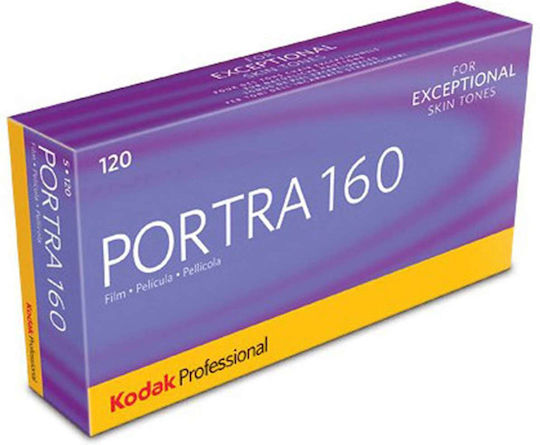 Kodak Color Negative Portra 160 Roll Film 120 (5x16 Exposures)