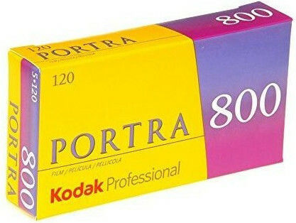 Kodak Цветен негатив Portra 800 Ролка Филм 120 (5x16 Експозиции)
