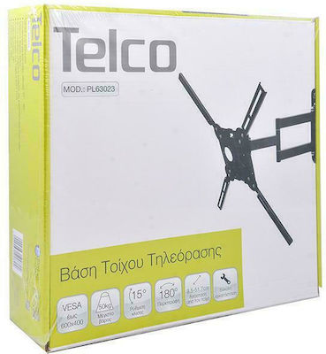 Telco PL-63023 Βάση Τηλεόρασης Τοίχου με Βραχίονα έως 60" και 50kg