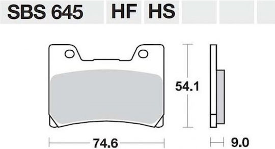 SBS Τακάκια Μοτοσυκλέτας Εμπρός Yamaha FZR 600 90'-93' / TDM 850 96'-01' / V-MAX 1200 93'-01' για Yamaha FZR 600 / TDM 850 / V-MAX