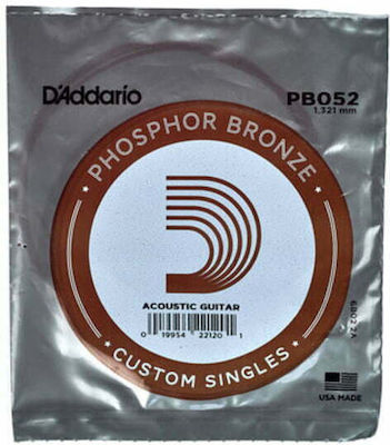 Daddario Phosphor Bronze Wound Singles .052