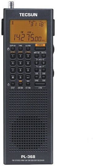 Tecsun PL-368 Φορητό Ραδιόφωνο Μπαταρίας Μαύρο