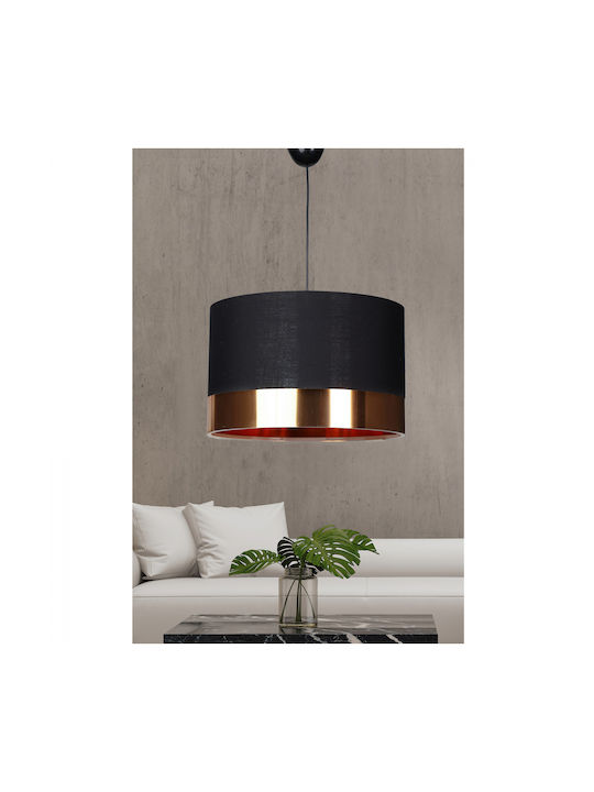 HomeMarkt Pendant Light Black with Socket E27 35cm