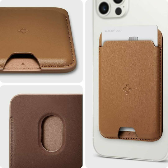 Spigen MagSafe Θήκη Καρτών Valentinus σε Καφέ χρώμα