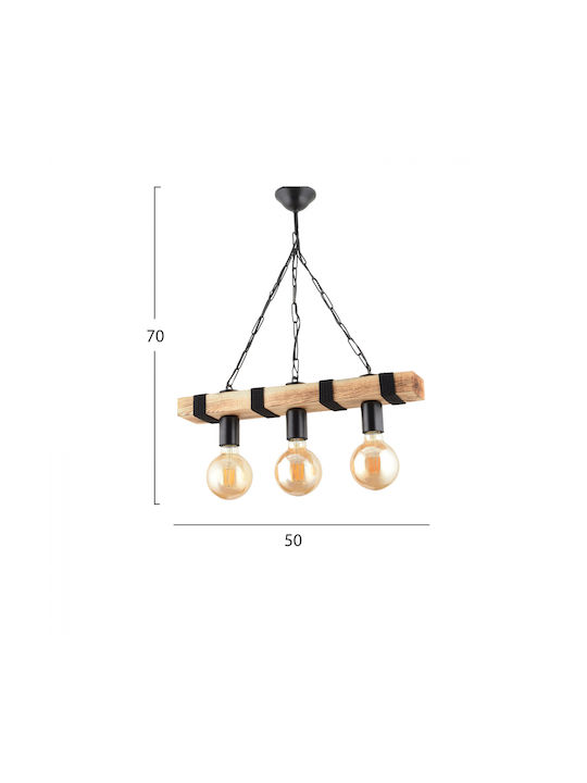 HomeMarkt Beige Ceiling Light with E27 Socket 50x70cm