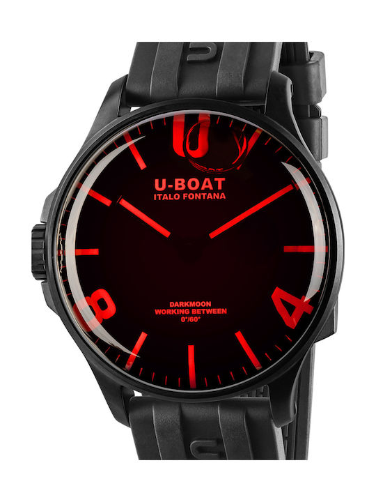 U-Boat Ρολόι με Μεταλλικό Μπρασελέ σε Μαύρο χρώμα