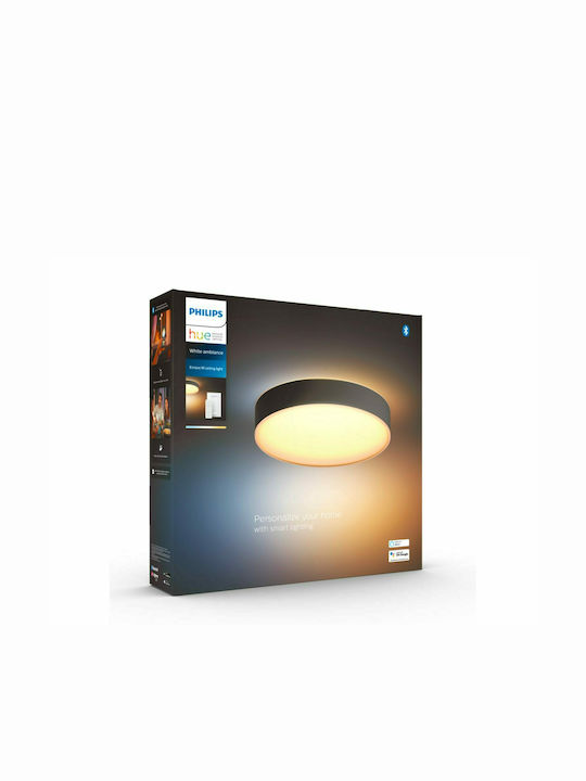 Philips Smart Таванно осветление 38.1бр Черен с Вграден LED и Дистанционно Управление