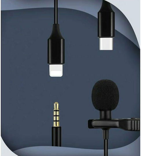 Remax Life Lavalier Microfon 3.5mm Πέτου, Clip On pentru Mobil