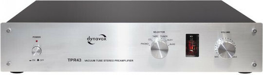 Dynavox TPR-43 Rohr Vorverstärker Hi-Fi Stereo 206139 Silber