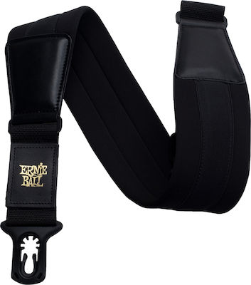 Ernie Ball Wide 3" Neoprene Polylock Comfort Strap Black