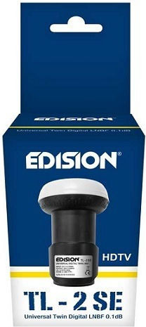 Edision TL-2 LNB Twin (2 Outputs) with Low Noise Limit 0.1dB