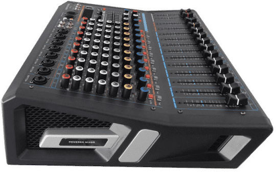 Audio Master PR12D Αυτοενισχυόμενη Αναλογική Κονσόλα 12 Καναλιών με Phantom Power & 8 Εισόδους XLR & Bluetooth