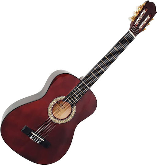 Cortez CG821 3/4 Wine Red Kids Classical Guitar 3/4 Wine Red