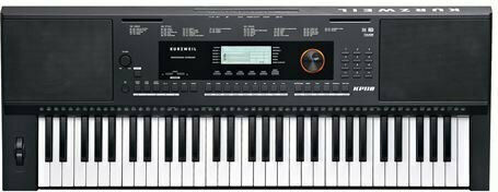 Kurzweil Tastatur KP110 mit 61 Dynamisch Tasten mit Notenständer Schwarz