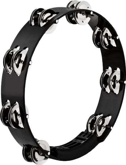 Meinl Headliner Series Tour Black Plastic Hand Tambourine with Single Row Jingles