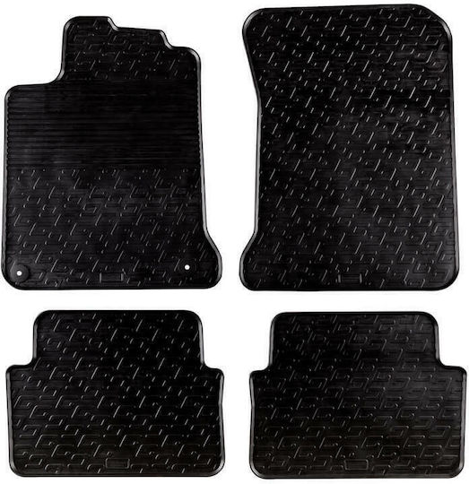 Gledring Set of Front and Rear Mats 4pcs for Renault Laguna 2007 Black