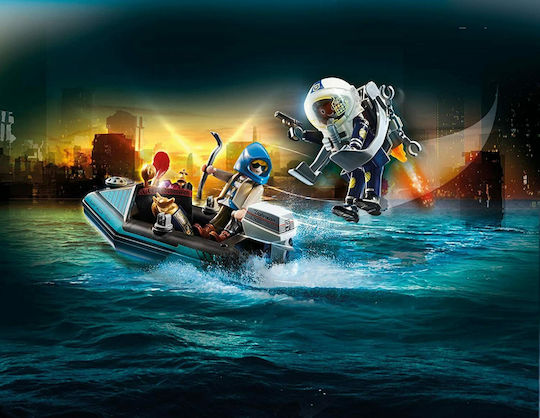 Playmobil City Action Jet Pack with Boat for 5-10 years old