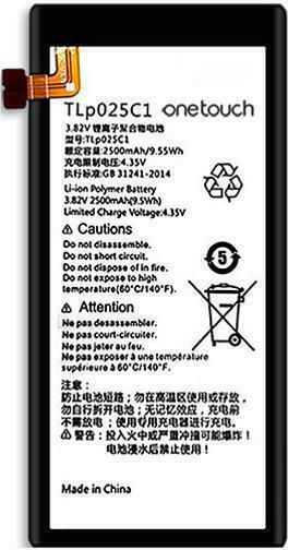Alcatel TLp025C2 Replacement Battery 2500mAh for One Touch POP 4 Plus