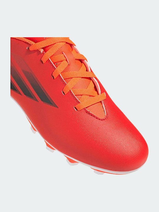 X Speedflow.4 Kids Molded Soccer Shoes Red