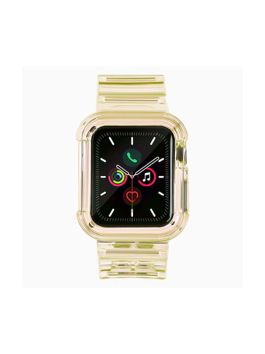 Hurtel Light Set Case & Каишка Жълт (Apple Watch 38/40/41/42mm)