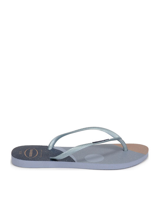 Slim Palette Glow Flip Flops in Blue Colour