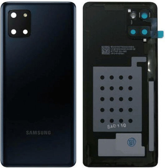 Samsung Κапак за замяна на батерията Черен Аура Черно за Galaxy Note 10 Lite