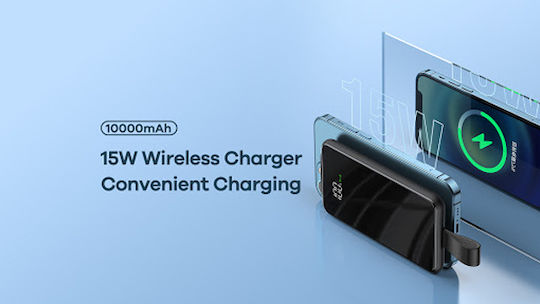 Remax RPP-226 Tangee II Power Bank 10000mAh 22.5W with USB-A Port and USB-C Port Power Delivery / Quick Charge 2.0 Blue