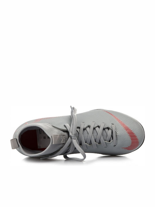 Superfly 6 Club FG/MG Ghete De Fotbal Pentru Copii Cu Crampoane Gri
