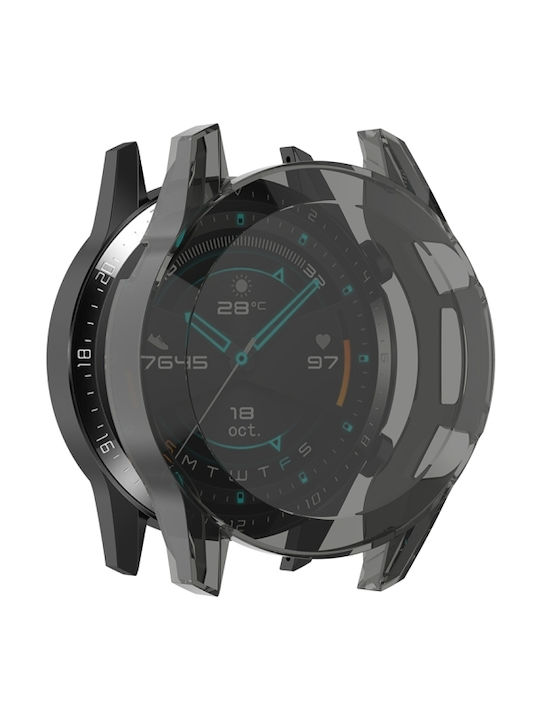 Electroplated Silicone Case in Black color for Huawei Watch GT2 46mm