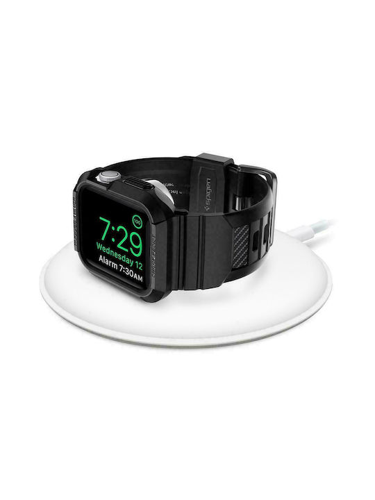 Spigen Rugged Armor Pro Strap Silicone Black (Apple Watch Series 6 / SE / 5 / 4 (40mm))