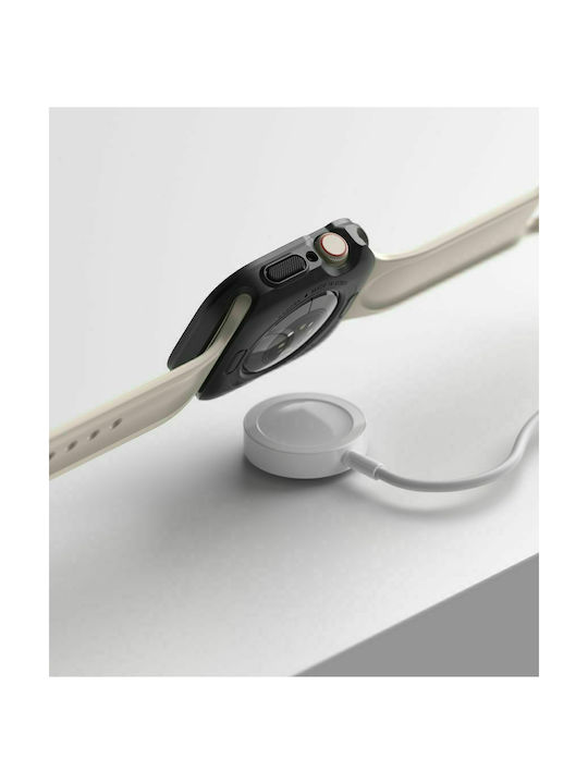 Ringke Air Silikonhülle in Schwarz Farbe für Apple Watch 45mm