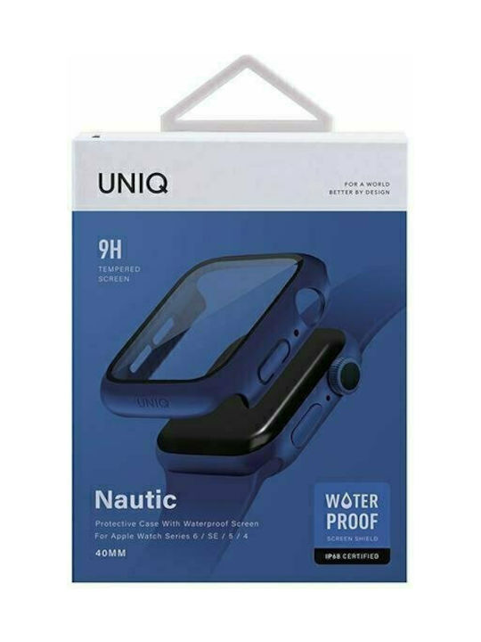 Uniq Nautic Plastic Case with Glass Indigo/Blue for Apple Watch 40mm