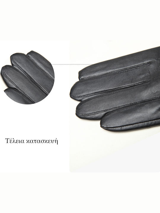 Men's Leather Touch Gloves Black