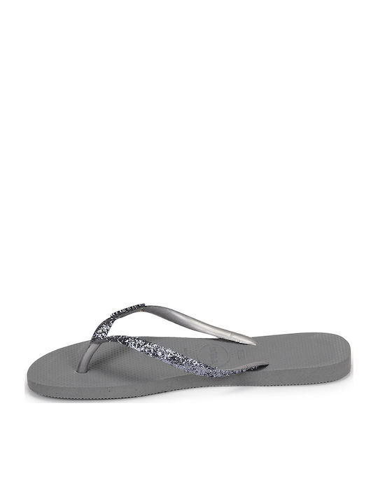 Slim Glitter II Women's Flip Flops Silver