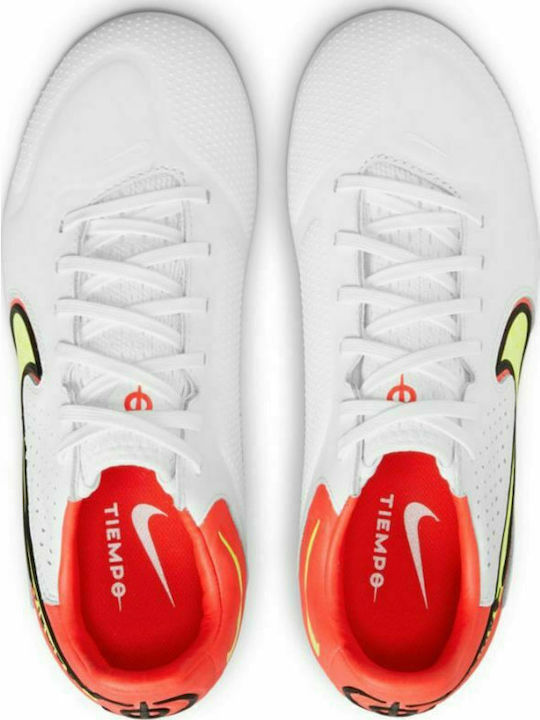 Tiempo Legend 9 Pro FG FG Ghete De Fotbal Pentru Copii Cu Crampoane Albe