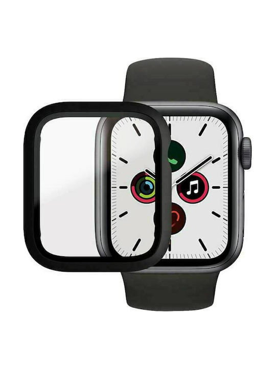 PanzerGlass Full Body Plastic Case with Glass in Black color for Apple Watch 40mm