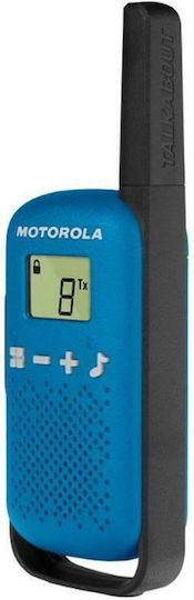 Motorola Talkabout T42 Transmițător Wireless PMR cu Ecran Monocrom Set 2buc Culoare Albastru