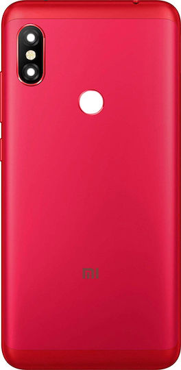 Replacement Back Cover Red for Redmi Note 6 Pro