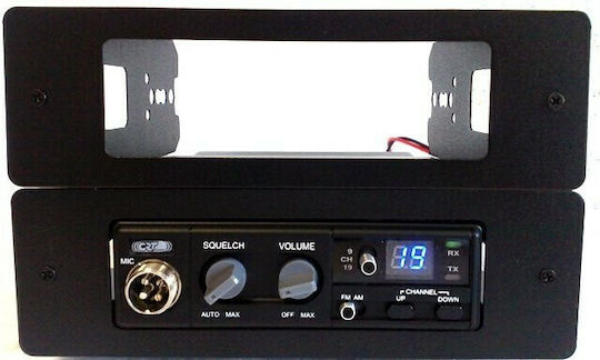 CRT S-Mini V3 CB Автомобилен 4W с Монохромен Екран В Черен Цвят