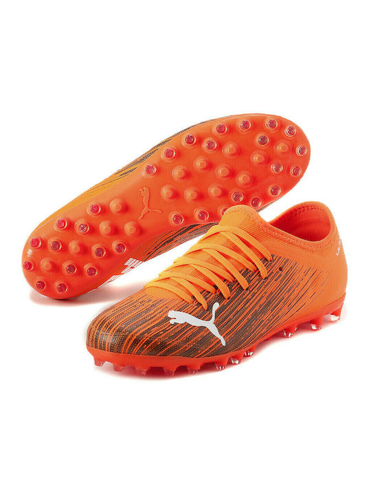 Puma Παιδικά Ποδοσφαιρικά Παπούτσια Ultra 3.1 με Σχάρα Πορτοκαλί